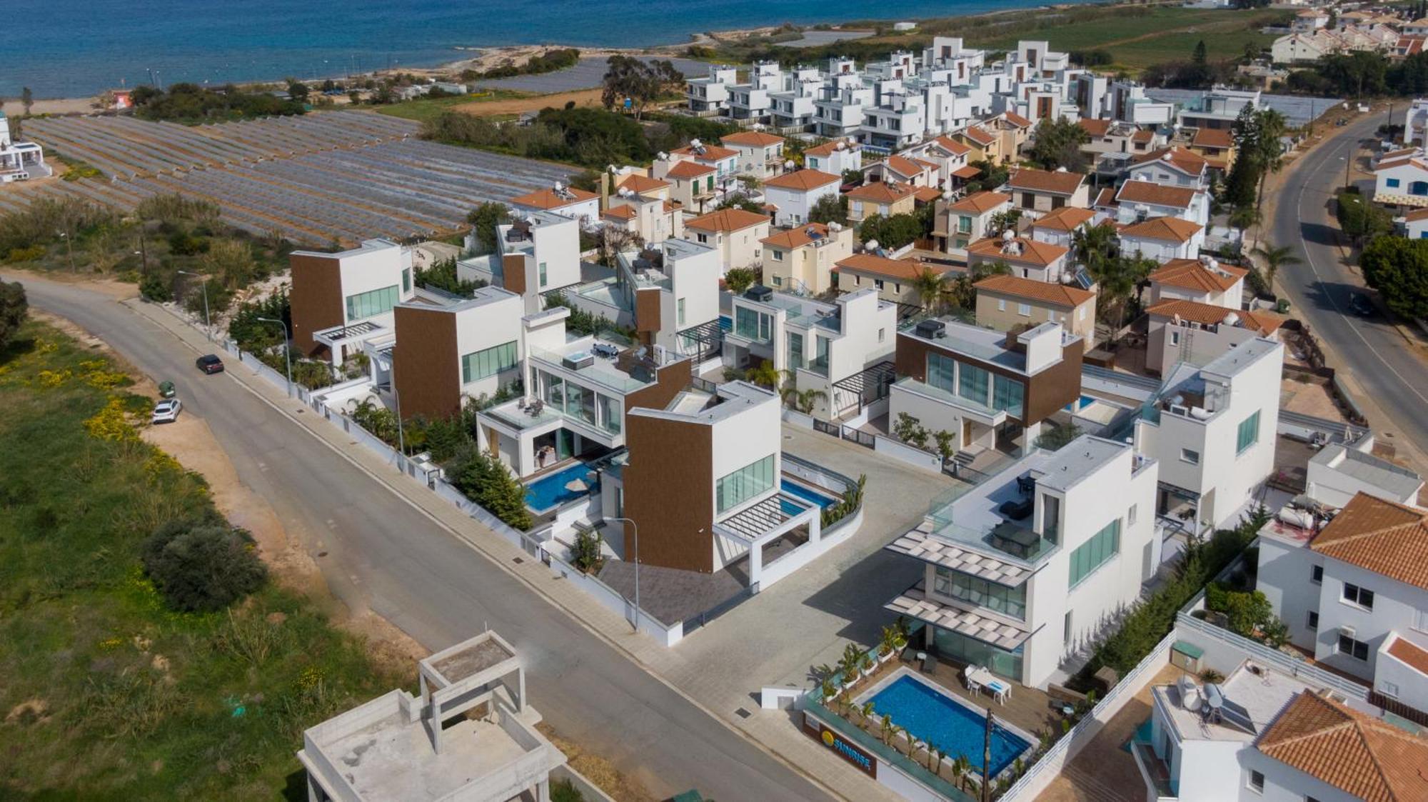 Seaview Luxury Villa Jacuzzi & Pool! 2 Min Beach Protaras Bagian luar foto