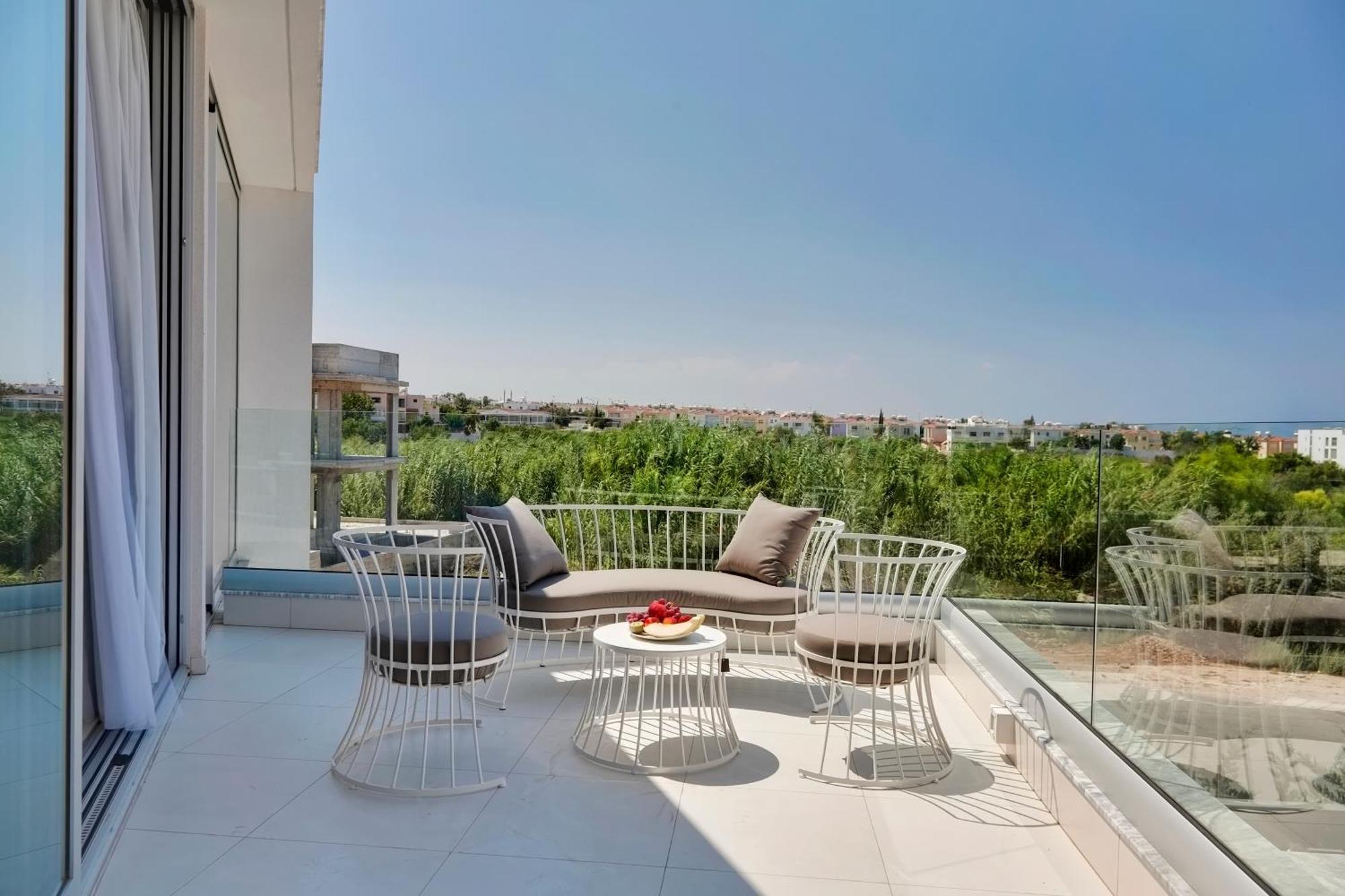 Seaview Luxury Villa Jacuzzi & Pool! 2 Min Beach Protaras Bagian luar foto