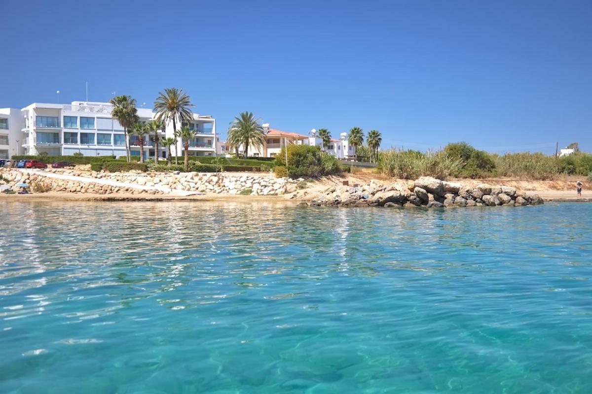 Seaview Luxury Villa Jacuzzi & Pool! 2 Min Beach Protaras Bagian luar foto