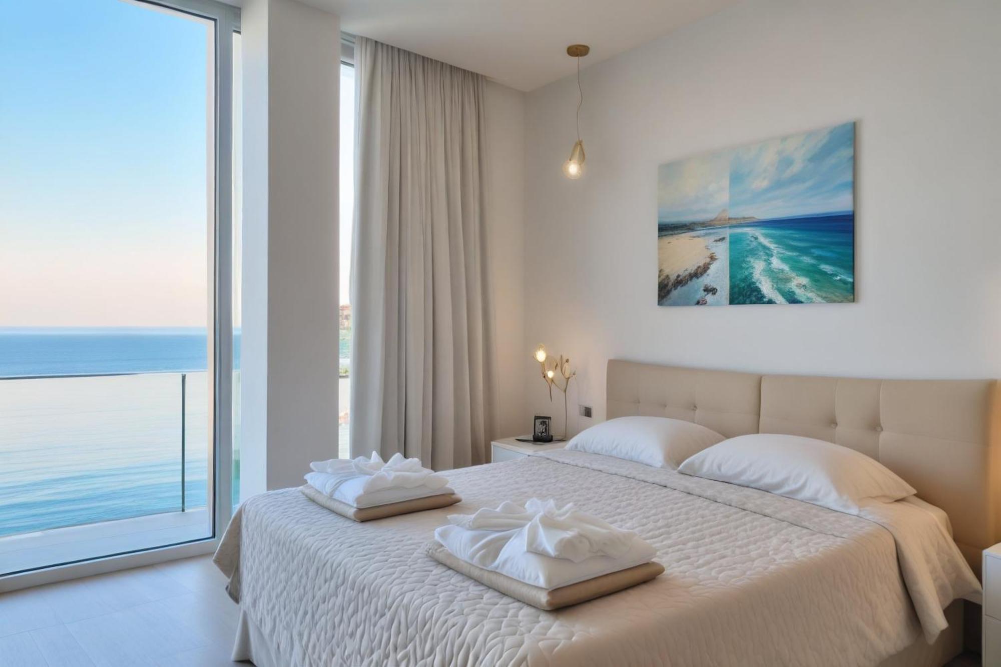 Seaview Luxury Villa Jacuzzi & Pool! 2 Min Beach Protaras Bagian luar foto